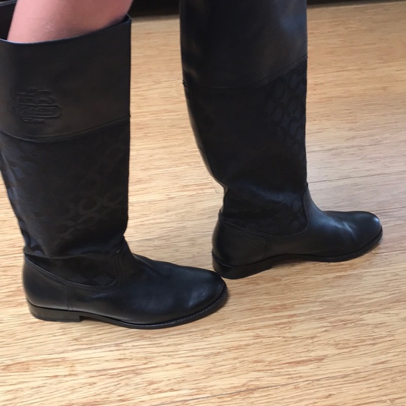 EUC Black Coach Signature Boots! - Picture 7 of 7